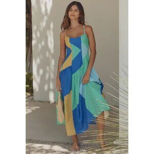 Celandine Sleeveless Drop-Waist Midi Dress XL